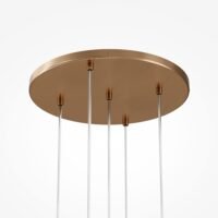 Lustră aurie cu glob transparent Mayoni Basic Form G9x5 20W 4 Lustră aurie cu glob transparent Maytoni Basic Form G9x5 20W