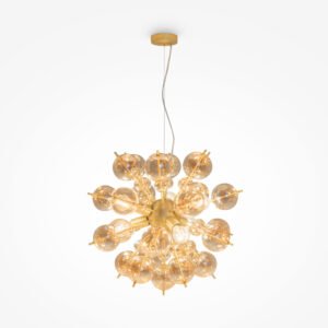 Lustră cu globuri Maytoni Bolla E27x6 60W IP20 alamă-chihlimbar