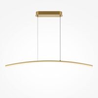 Lustră dining Maytoni Curve LED 15W 2600K-3500K dimabilă auriu alamă 1 Lustră dining Maytoni Curve LED 15W 2600K-3500K auriu