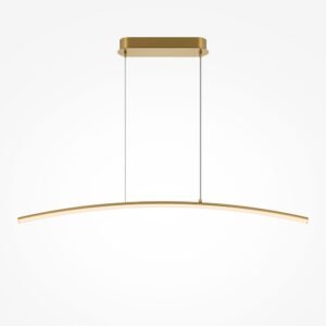 Lustră dining Maytoni Curve LED 15W 2600K-3500K auriu