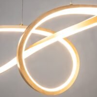 Lustră living Maytoni Curve LED 42W 4000K auriu alamă 4 Lustră living Maytoni Curve LED 42W 4000K auriu alamă