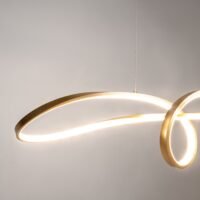 Lustră living Maytoni Curve LED 42W 4000K auriu alamă 5 Lustră living Maytoni Curve LED 42W 4000K auriu alamă