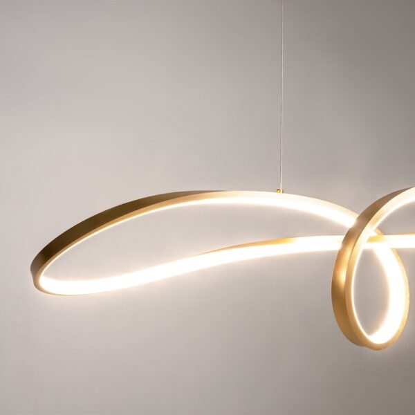 Lustră living Maytoni Curve LED 42W 4000K auriu alamă 5 Lustră living Maytoni Curve LED 42W 4000K auriu alamă