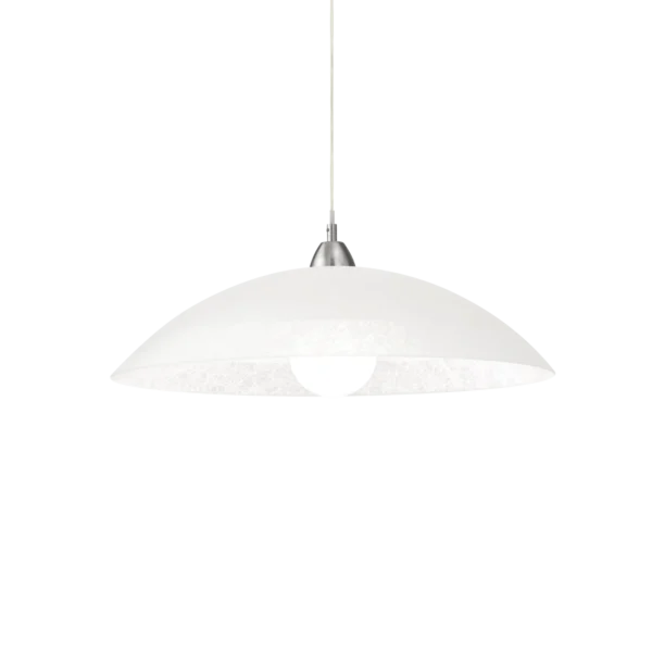 Pendul alb sablat cu decorațiuni realizate prin serigrafie LANA Ideal Lux E27 60W Pendul alb sablat cu decorațiuni realizate prin serigrafie LANA Ideal Lux E27 60W