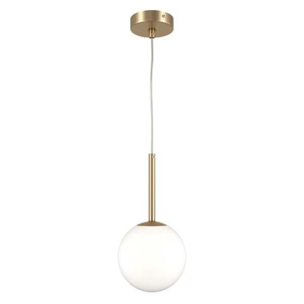 Pendul auriu cu glob alb Maytoni Basic Form E14x1 40W D150 3 Pendul auriu cu glob alb Maytoni Basic Form E14x1 40W D150