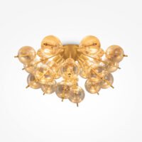 plafoniera maytoni bolla 1 Plafonieră cu globuri Maytoni Bolla E27x4 60W IP20 alamă-chihlimbar