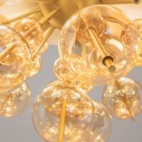 plafoniera maytoni bolla 4 Plafonieră cu globuri Maytoni Bolla E27x4 60W IP20 alamă-chihlimbar