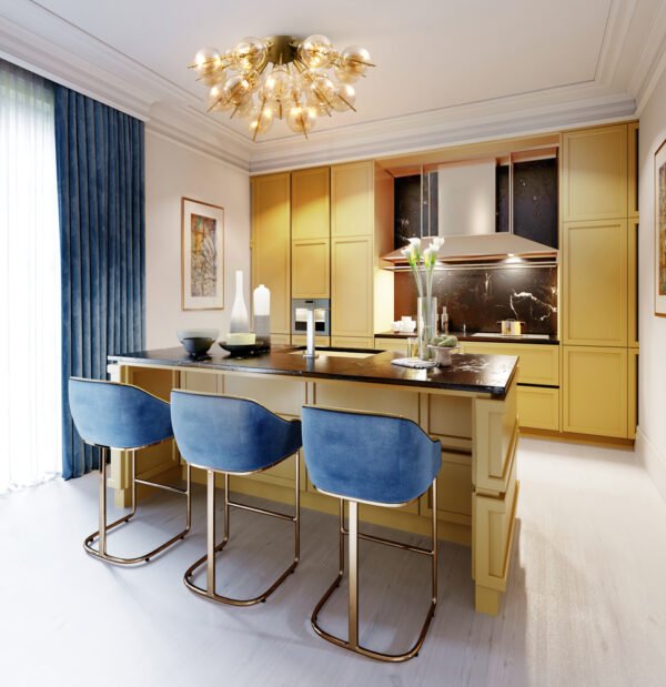 plafoniera maytoni bolla 6 Plafonieră cu globuri Maytoni Bolla E27x4 60W IP20 alamă-chihlimbar