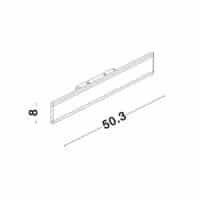 Aplică perete Nova Luce LINE LED 2x12W 3000k IP20 alb