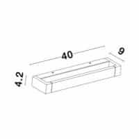 Aplică reglabilă Nova Luce LINE LED 12W 3000K IP20 alb