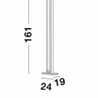Lampadar ajustabil Nova Luce LINE LED 27W 3000K IP20 alb