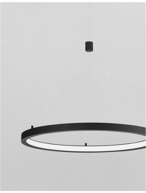 Lustră LED EMPATIA Nova Luce 35W cu lumină caldă 3000k negru