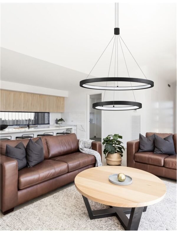 Lustră neagră EMPATIA Nova Luce LED 60W 3000K dimabilă