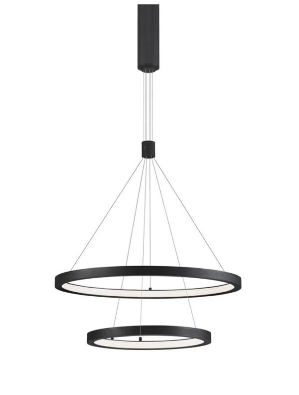 Lustră neagră EMPATIA Nova Luce LED 60W 3000K dimabilă