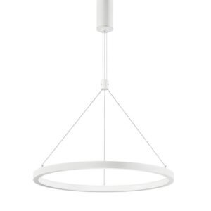 Lustră albă EMPATIA Nova Luce LED 35W cu lumină caldă 3000k dimabilă