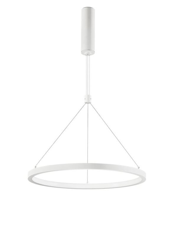 Lustră albă EMPATIA Nova Luce LED 35W cu lumină caldă 3000k dimabilă