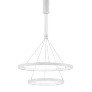 Lustră LED suspendată EMPATIA Nova Luce LED 60W cu lumină caldă 3000K dimabilă alb