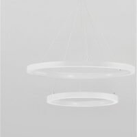 Lustră LED suspendată EMPATIA Nova Luce LED 60W cu lumină caldă 3000K dimabilă alb