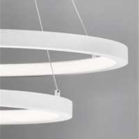 Lustră LED suspendată EMPATIA Nova Luce LED 60W cu lumină caldă 3000K dimabilă alb