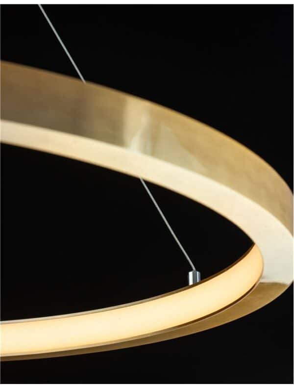 Lustră aurie EMPATIA Nova Luce LED 35W 3000K dimabilă