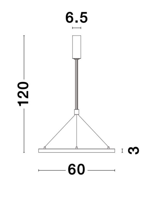 Lustră aurie EMPATIA Nova Luce LED 35W 3000K dimabilă