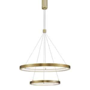 Lustră aurie EMPATIA Nova Luce LED 60W cu lumină caldă 3000k dimabilă