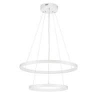 Lustră suspendată cu cercuri EMPATIA Nova Luce 60W 3000K dimabilă alb