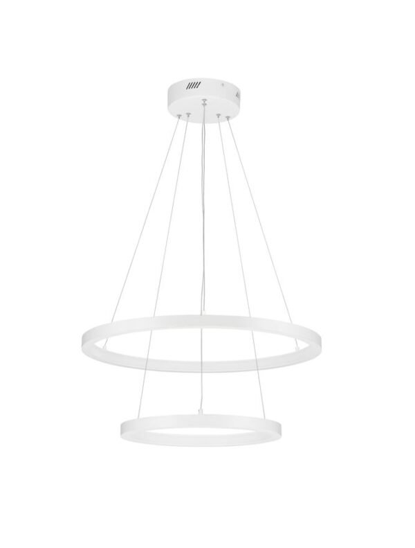 Lustră suspendată cu cercuri EMPATIA Nova Luce 60W 3000K dimabilă alb