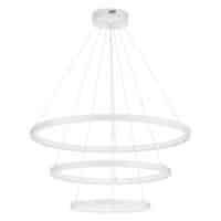 Lustră LED suspendată mare EMPATIA Nova Luce 108W 3000K dimabilă alb