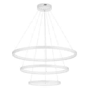 Lustră LED suspendată mare EMPATIA Nova Luce 108W 3000K dimabilă alb