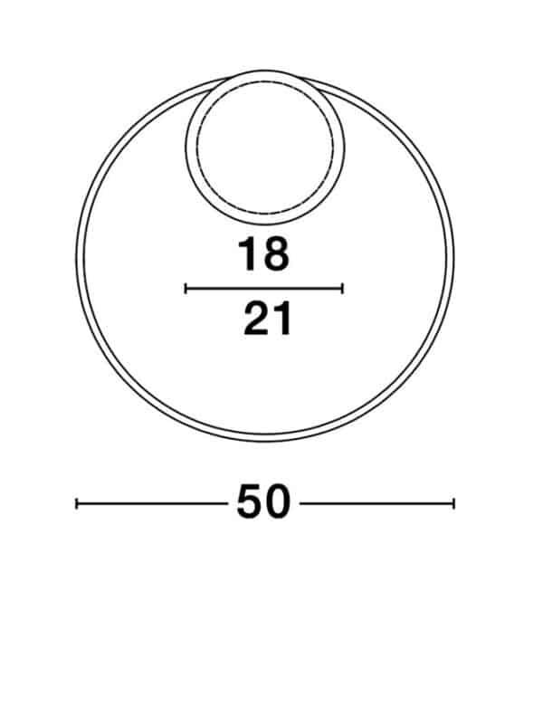 Plafonieră LED Aurie Nova Luce FULINE LED 32W 3000K IP20 dimabilă