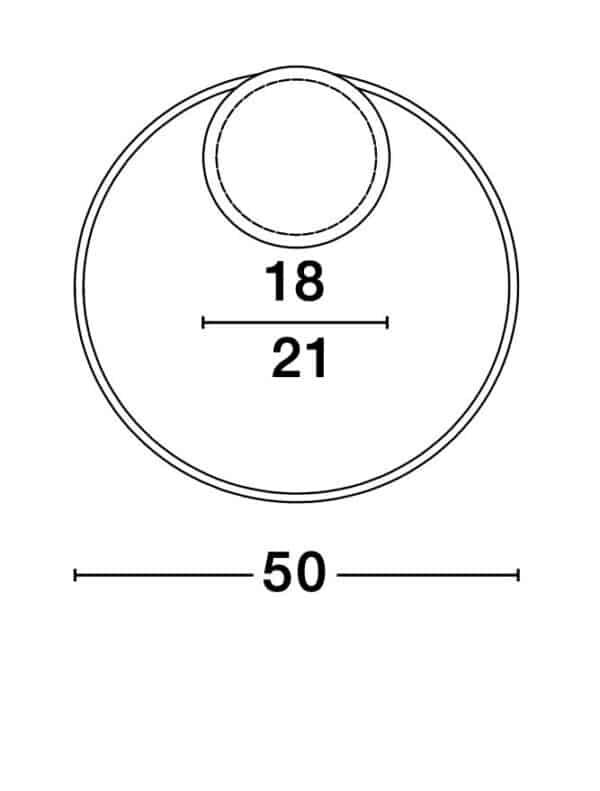 Plafonieră LED Albă Nova Luce FULINE LED 32W 3000K IP20 dimabilă