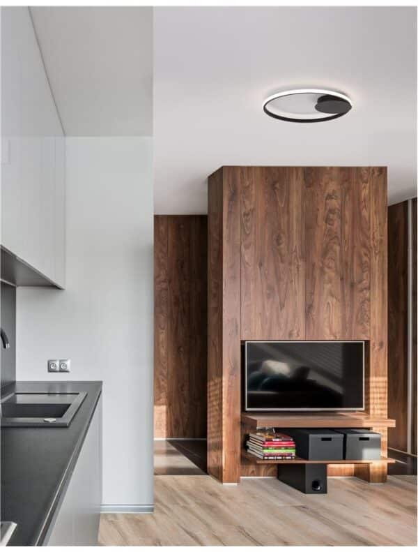 Plafonieră LED Neagră Nova Luce FULINE LED 32W 3000K IP20 dimabilă