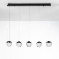 Lustră bucătărie ALICIA Nova Luce LED 25W 3000k Cloud Glass dimabil