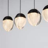 Lustră bucătărie ALICIA Nova Luce LED 25W 3000k Cloud Glass dimabil