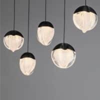 Lustră bucătărie ALICIA Nova Luce LED 25W 3000k Cloud Glass dimabil