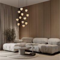 Lustră Cloud Glass ALICIA Nova Luce LED 60W 3000k dimabil