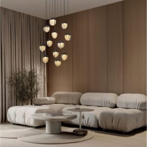 Lustră Cloud Glass ALICIA Nova Luce LED 60W 3000k dimabil