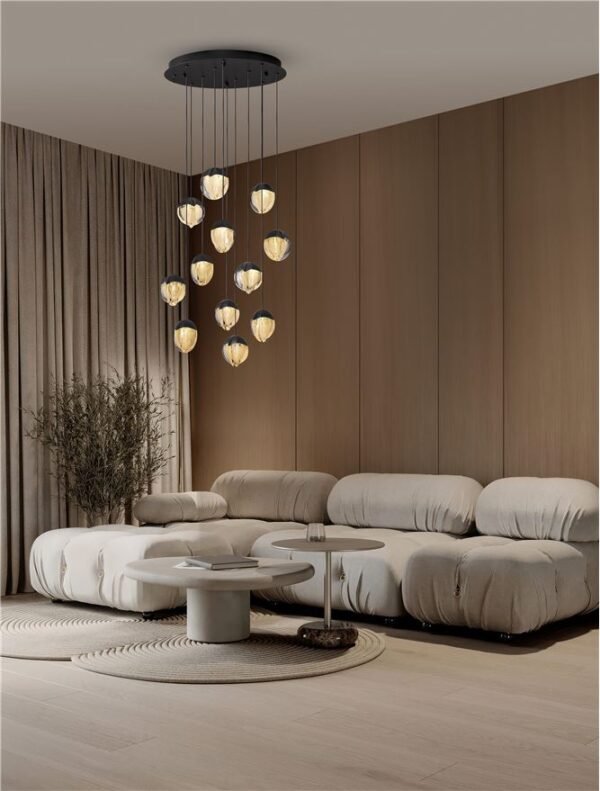 Lustră Cloud Glass ALICIA Nova Luce LED 60W 3000k dimabil