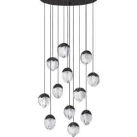 Lustră Cloud Glass ALICIA Nova Luce LED 60W 3000k dimabil