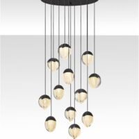 Lustră Cloud Glass ALICIA Nova Luce LED 60W 3000k dimabil