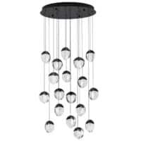 Lustră living ALICIA Nova Luce LED 90W 3000k Cloud Glass dimabil