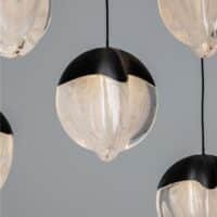 Lustră living ALICIA Nova Luce LED 90W 3000k Cloud Glass dimabil