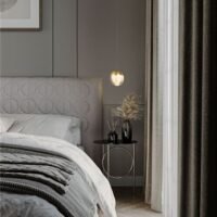 Pendul auriu ALICIA Nova Luce LED 5W 3000k Cloud Glass dimabil