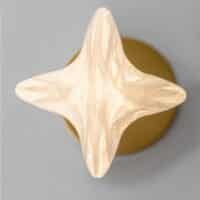 Pendul auriu ALICIA Nova Luce LED 5W 3000k Cloud Glass dimabil