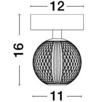 Plafoniera BRILLANTE Nova Luce LED 4W 3200K IP20