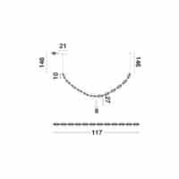 Lustră suspendată BRILLANTE Nova Luce LED 50.4W 3200K IP20