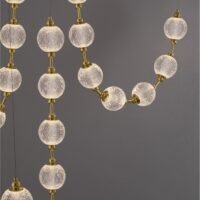 Lustră aurie cu cristale BRILLANTE Nova Luce LED 134W 8530Lm 3200K IP20