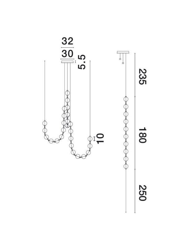 Lustră aurie cu cristale BRILLANTE Nova Luce LED 134W 8530Lm 3200K IP20