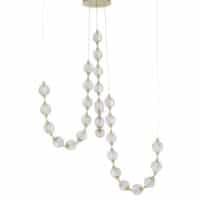 Lustră aurie cu cristale BRILLANTE Nova Luce LED 134W 8530Lm 3200K IP20